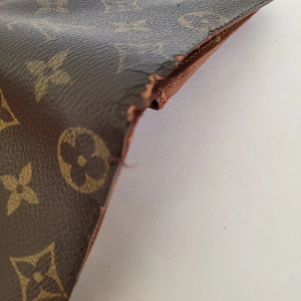 Louis Vuitton Monogram Bifold Wallet Brown CA0024 Made in Spain Project Piece
